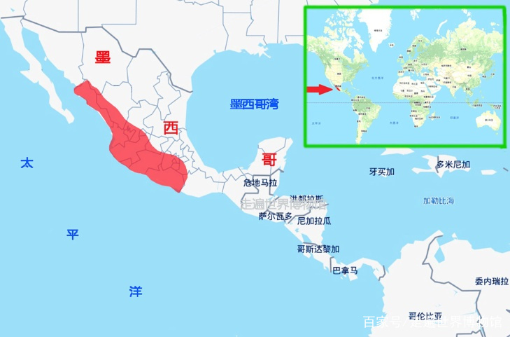 墨西哥地圖與世界地圖，探索地理位置的奧秘，墨西哥與世界地圖，探索地理位置的奇幻之旅