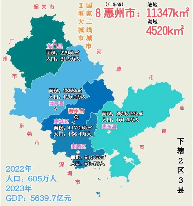 廣東惠州地圖，探索這座城市的魅力與特色，廣東惠州地圖，探索城市魅力與特色之旅